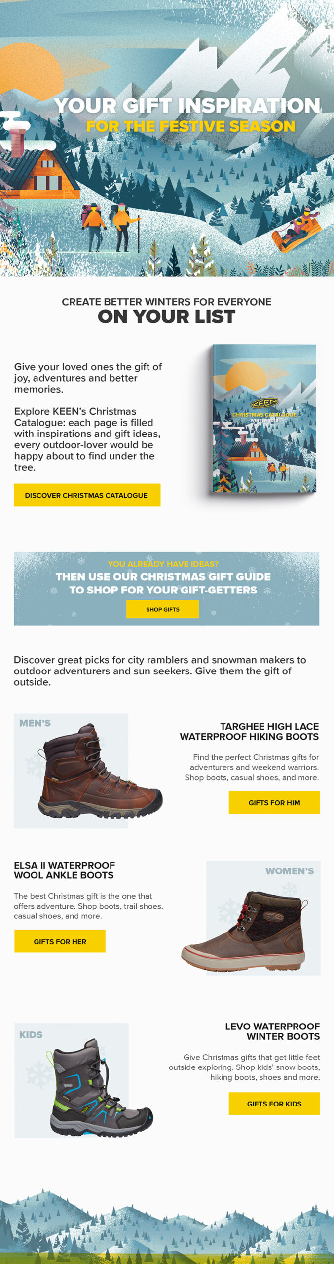 Keen Holiday newsletter